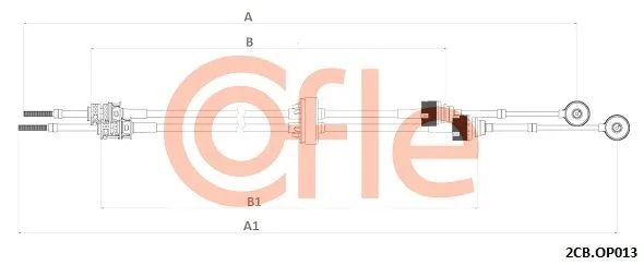 Cable Pull, manual transmission COFLE 92.2CB.OP013