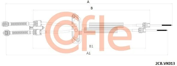 Cable Pull, manual transmission COFLE 92.2CB.VK013