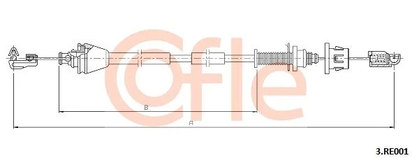 Accelerator Cable COFLE 92.3.RE001