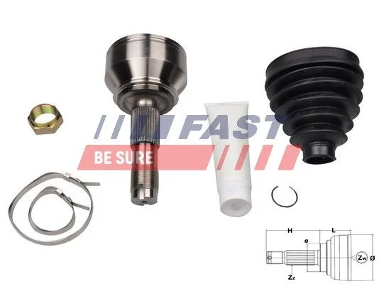 Joint Kit, drive shaft FAST FT25079K