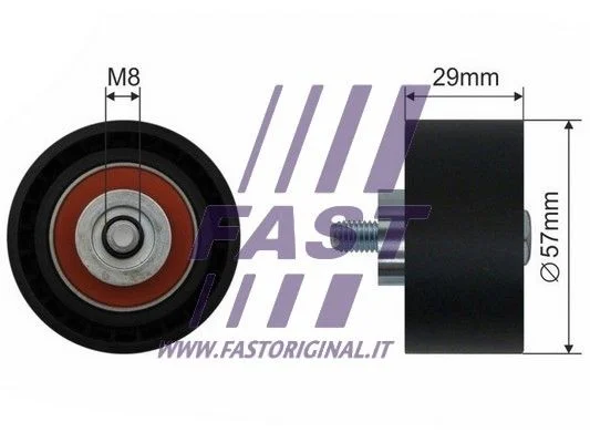 Deflection Pulley/Guide Pulley, timing belt FAST FT44017