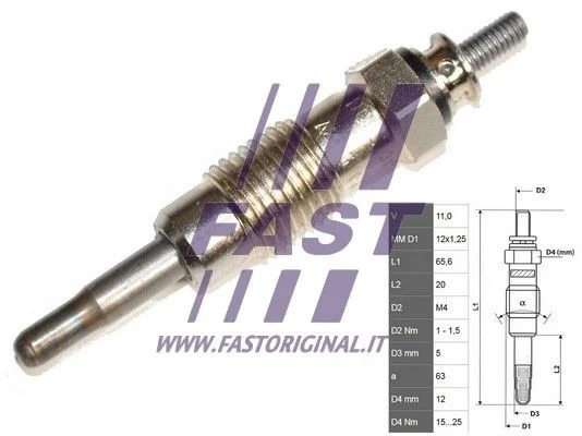 Vela de Incandescência FAST FT82722