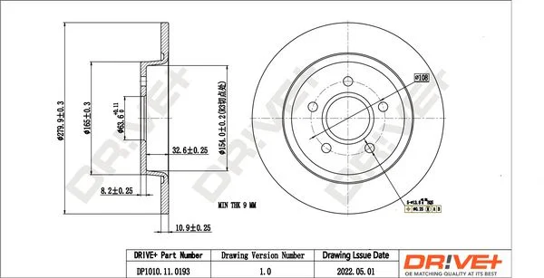 Brake Disc Dr!ve+ DP1010.11.0193