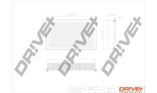 Filtro de Ar Dr!ve+ DP1110.10.0039
