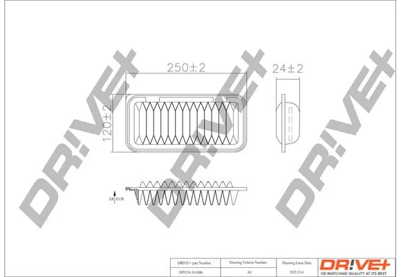 Air Filter Dr!ve+ DP1110.10.0086