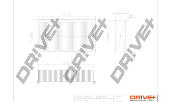 Air Filter Dr!ve+ DP1110.10.0142