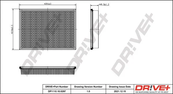 Air Filter Dr!ve+ DP1110.10.0297