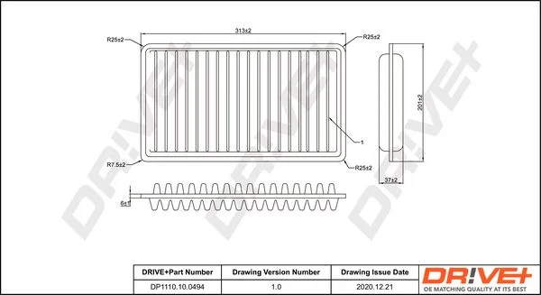 Air Filter Dr!ve+ DP1110.10.0494