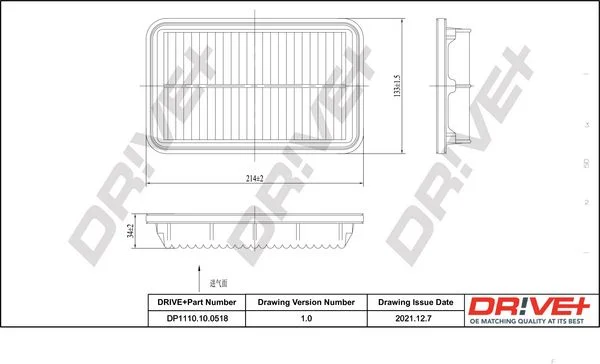 Air Filter Dr!ve+ DP1110.10.0518