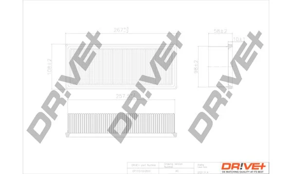 Air Filter Dr!ve+ DP1110.10.0553