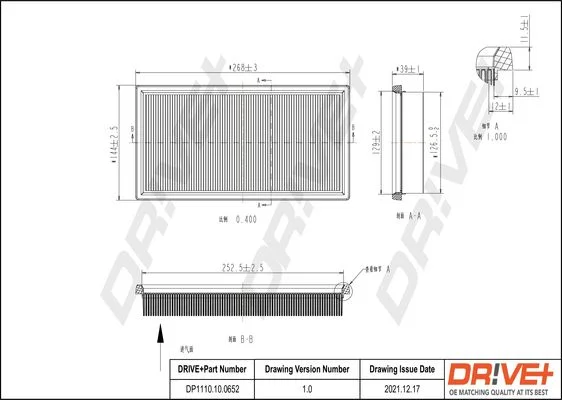 Air Filter Dr!ve+ DP1110.10.0652