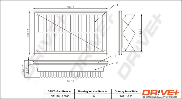 Air Filter Dr!ve+ DP1110.10.0705