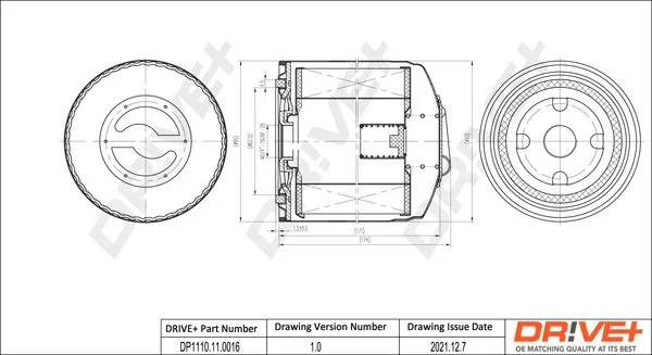 Oil Filter Dr!ve+ DP1110.11.0016