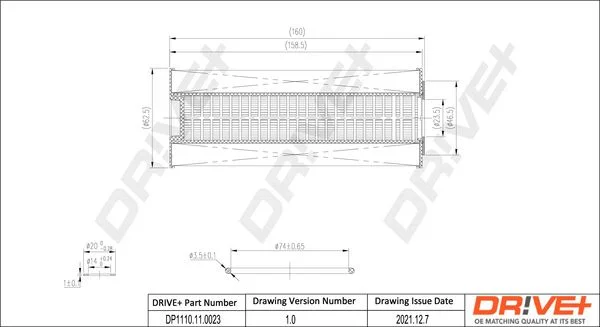 Oil Filter Dr!ve+ DP1110.11.0023