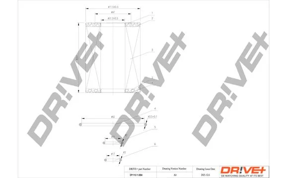 Alyvos filtras Dr!ve+ DP1110.11.0064
