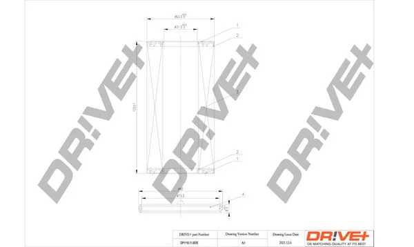Oil Filter Dr!ve+ DP1110.11.0078