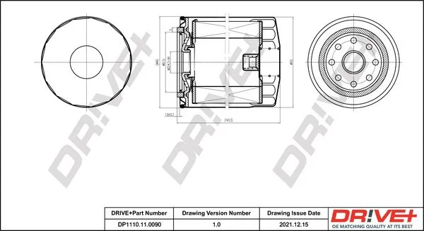 Oil Filter Dr!ve+ DP1110.11.0090
