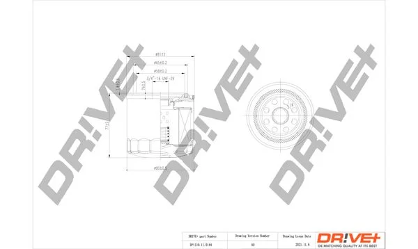Oil Filter Dr!ve+ DP1110.11.0144