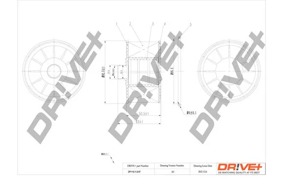 Oil Filter Dr!ve+ DP1110.11.0147