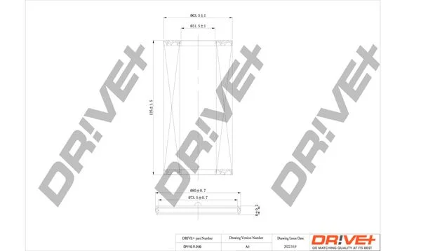 Oil Filter Dr!ve+ DP1110.11.0149