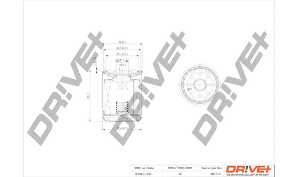 Oil Filter Dr!ve+ DP1110.11.0161