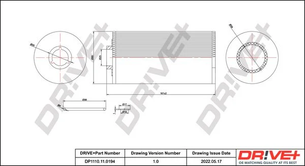 Oil Filter Dr!ve+ DP1110.11.0194