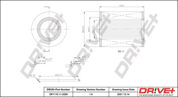 Oil Filter Dr!ve+ DP1110.11.0200