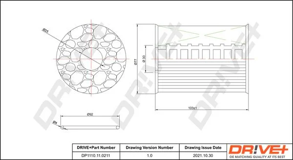 Oil Filter Dr!ve+ DP1110.11.0211