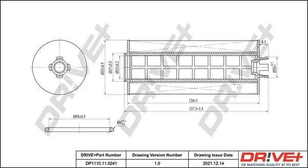 Oil Filter Dr!ve+ DP1110.11.0241