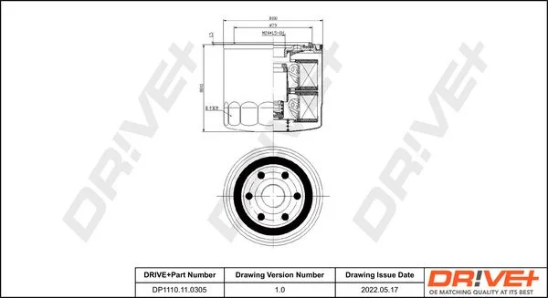 Oil Filter Dr!ve+ DP1110.11.0305