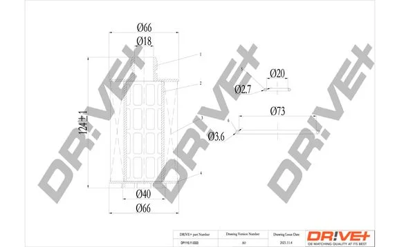 Oil Filter Dr!ve+ DP1110.11.0333