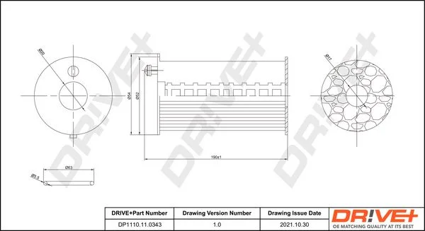 Oil Filter Dr!ve+ DP1110.11.0343