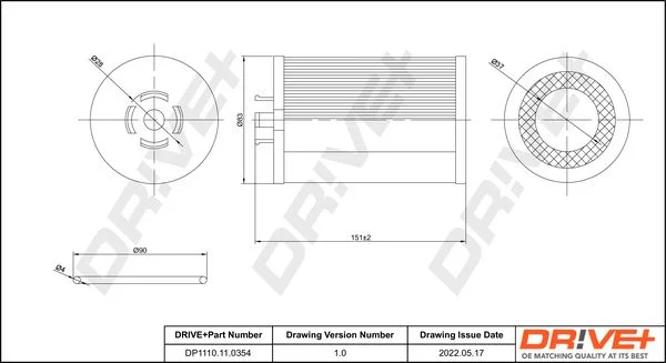 Oil Filter Dr!ve+ DP1110.11.0354