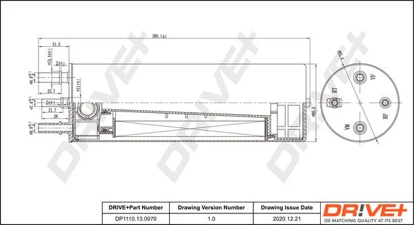 Fuel Filter Dr!ve+ DP1110.13.0070