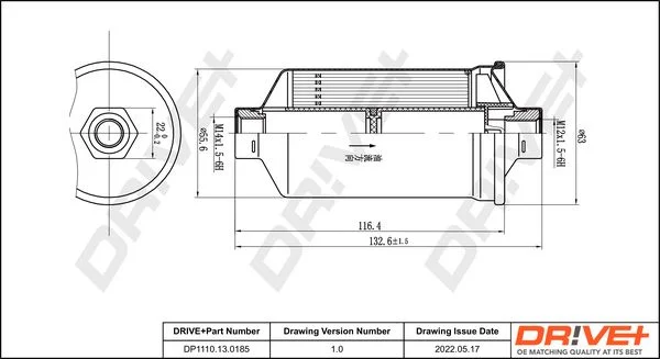 Fuel Filter Dr!ve+ DP1110.13.0185