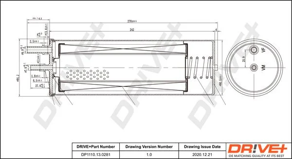 Fuel Filter Dr!ve+ DP1110.13.0281
