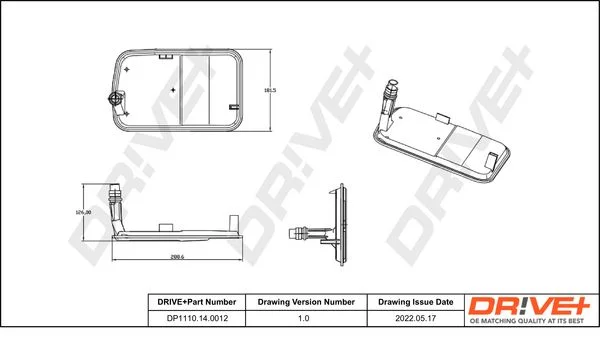 Kit de Filtro Hidráulico, transmissão automática Dr!ve+ DP1110.14.0012