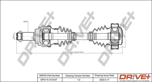 Eixo de Transmissão Dr!ve+ DP2110.10.0127