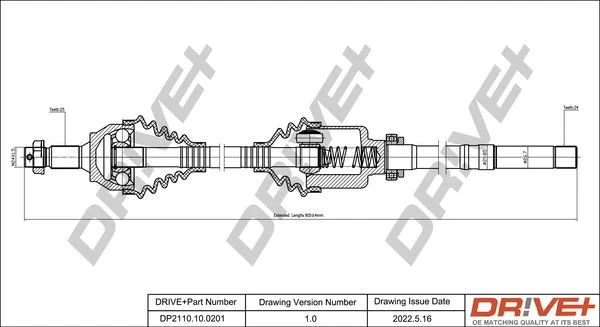 Drive Shaft Dr!ve+ DP2110.10.0201