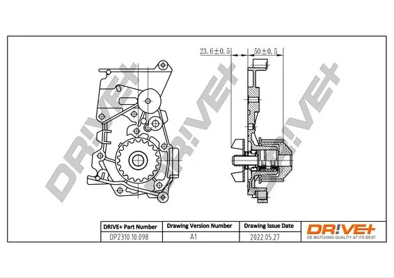 Water Pump, engine cooling Dr!ve+ DP2310.10.098