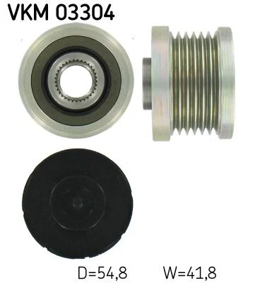 Embraiagem de roda livre, alternador SKF VKM 03304