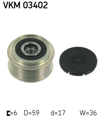 Alternator Freewheel Clutch SKF VKM 03402