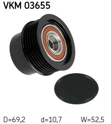 Embraiagem de roda livre, alternador SKF VKM 03655