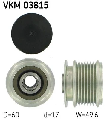 Embraiagem de roda livre, alternador SKF VKM 03815