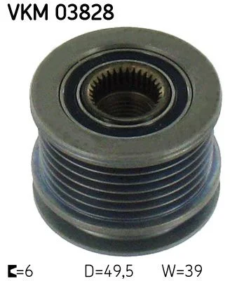 Embraiagem de roda livre, alternador SKF VKM 03828