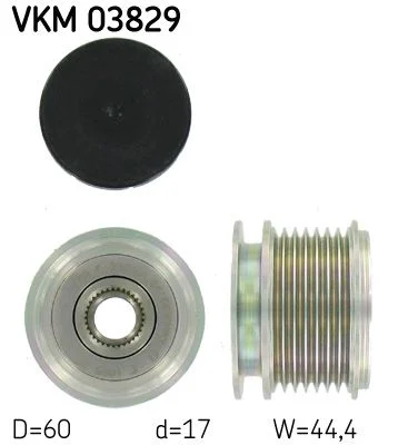 Embraiagem de roda livre, alternador SKF VKM 03829
