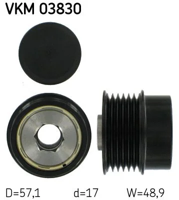 Embraiagem de roda livre, alternador SKF VKM03830