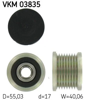Embraiagem de roda livre, alternador SKF VKM03835