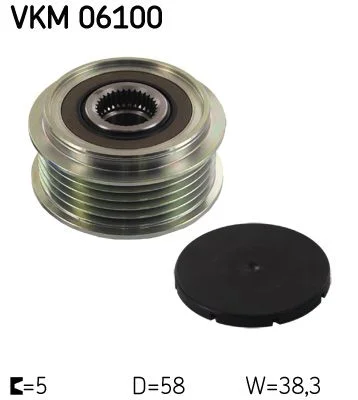 Embraiagem de roda livre, alternador SKF VKM06100
