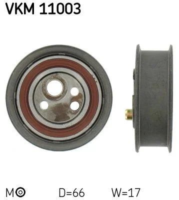 Tensioner Pulley, timing belt SKF VKM 11003